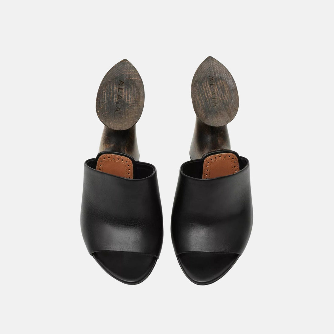 La Sculpture Mules In Calfskin And Wood