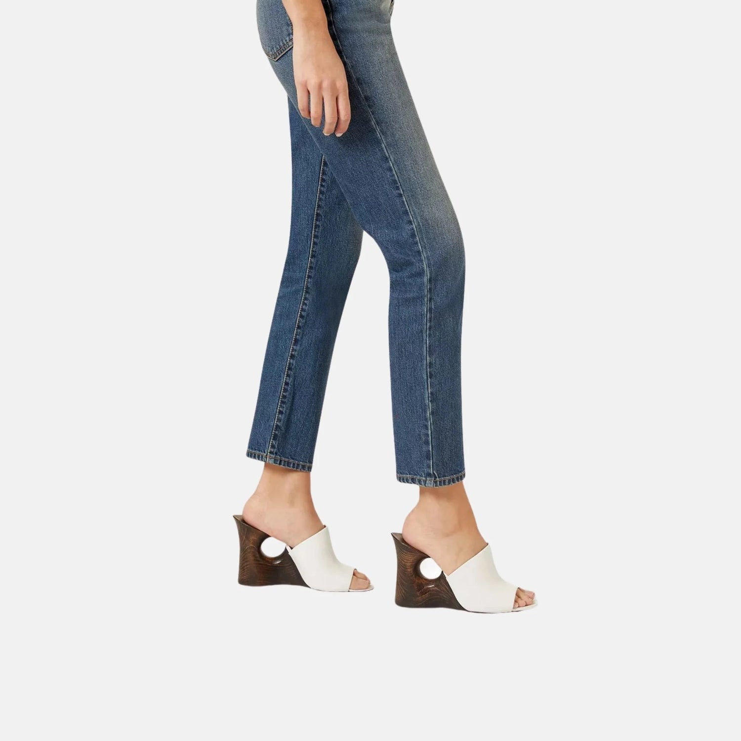 La Sculpture Mules In Calfskin And Wood