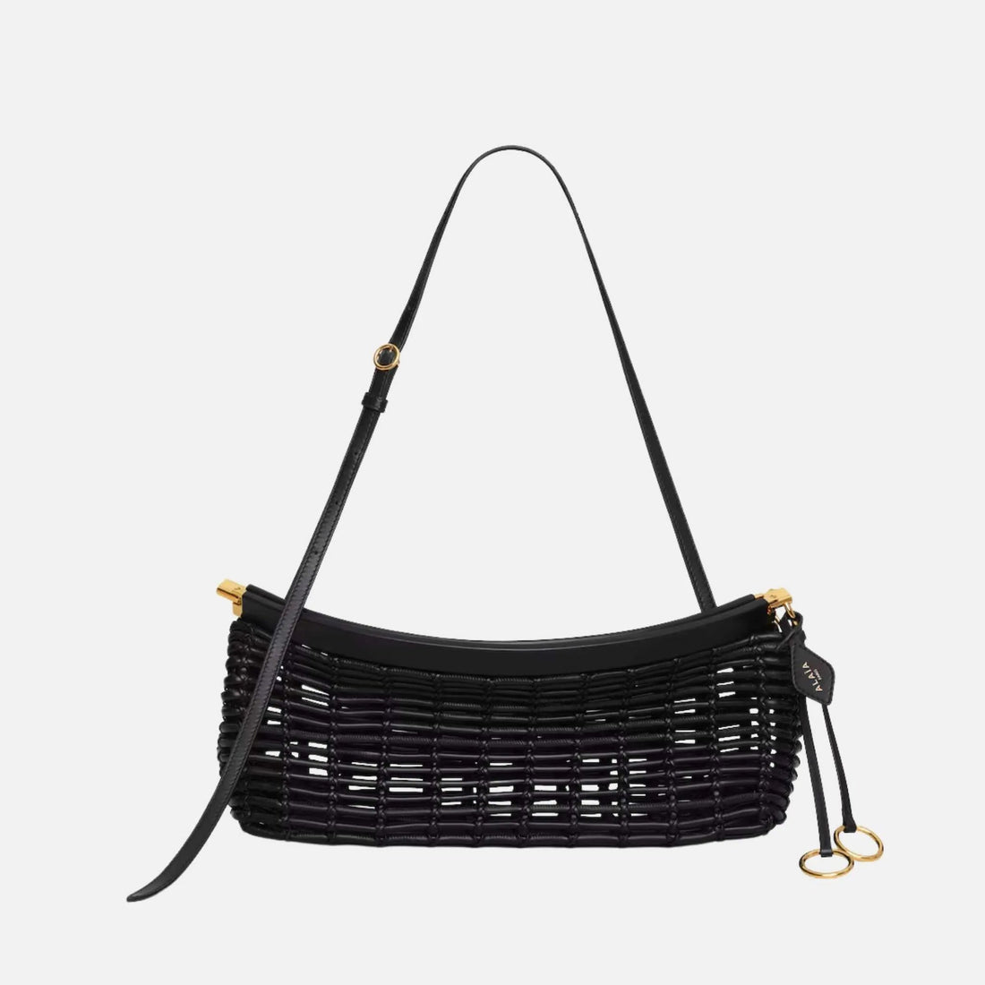 Le Click East West Medium Bag in Braided Leather