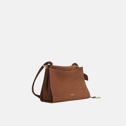 Le Click Small Square Bag in Nubuck