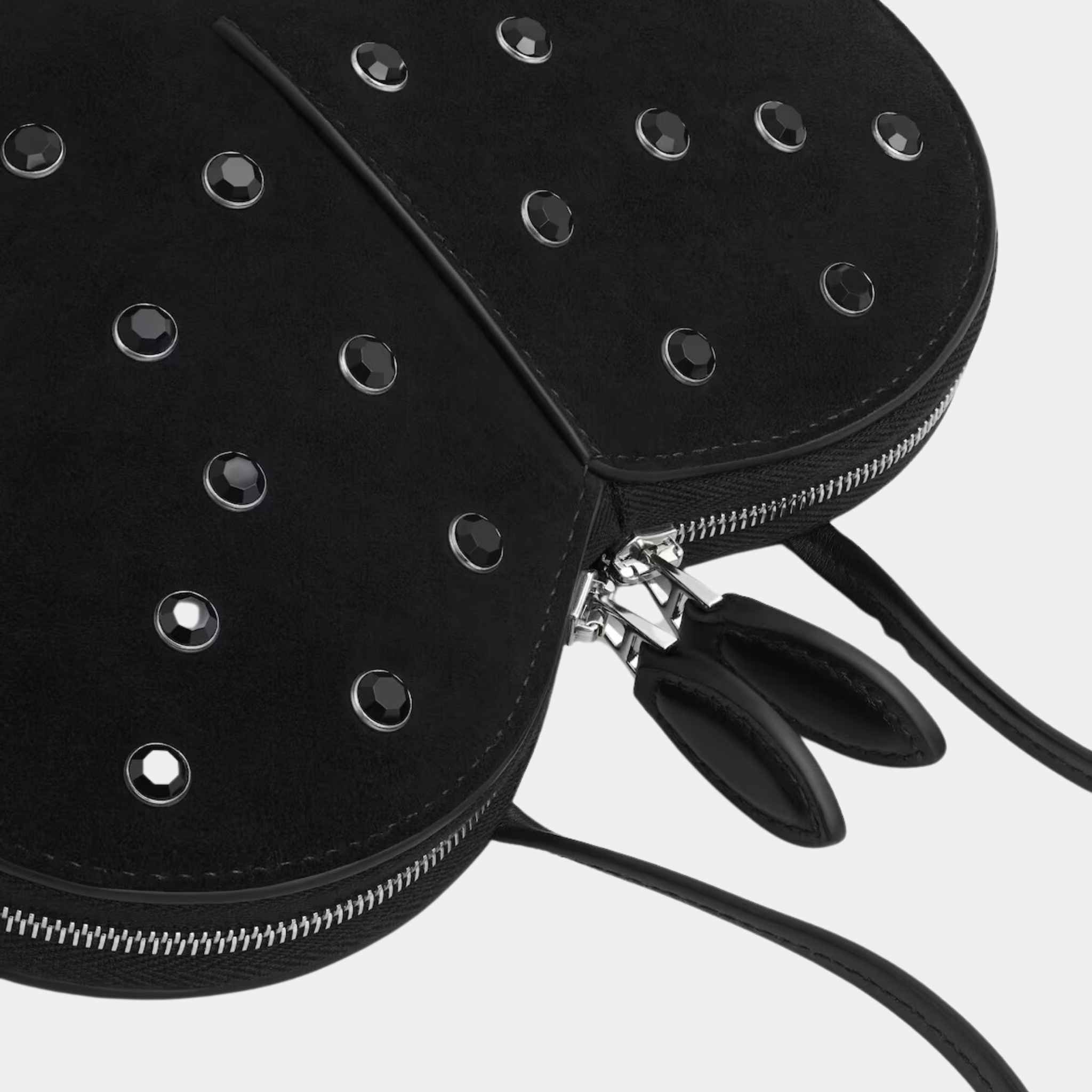 Le Coeur Bag In Strass Suede Goatskin