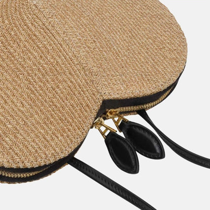 Le Coeur Heart Bag in Raffia