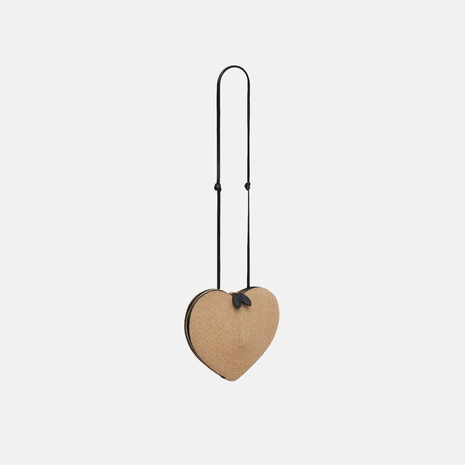 Le Coeur Heart Bag in Raffia