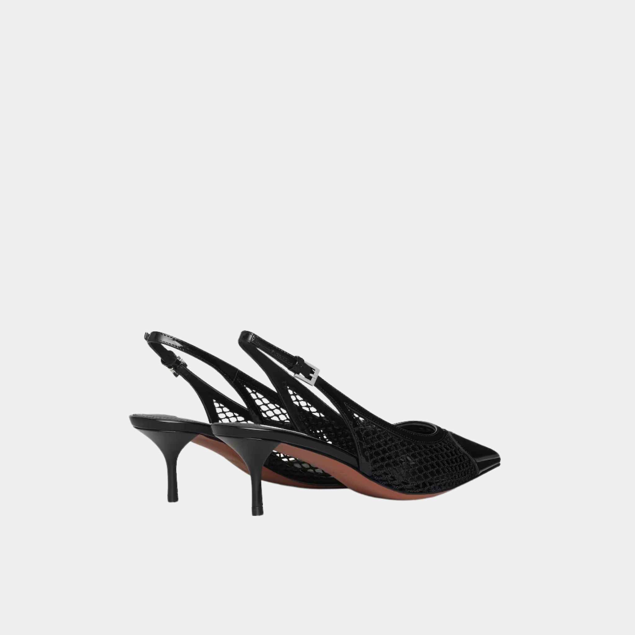 Le CSur Slingbacks In Fishnet