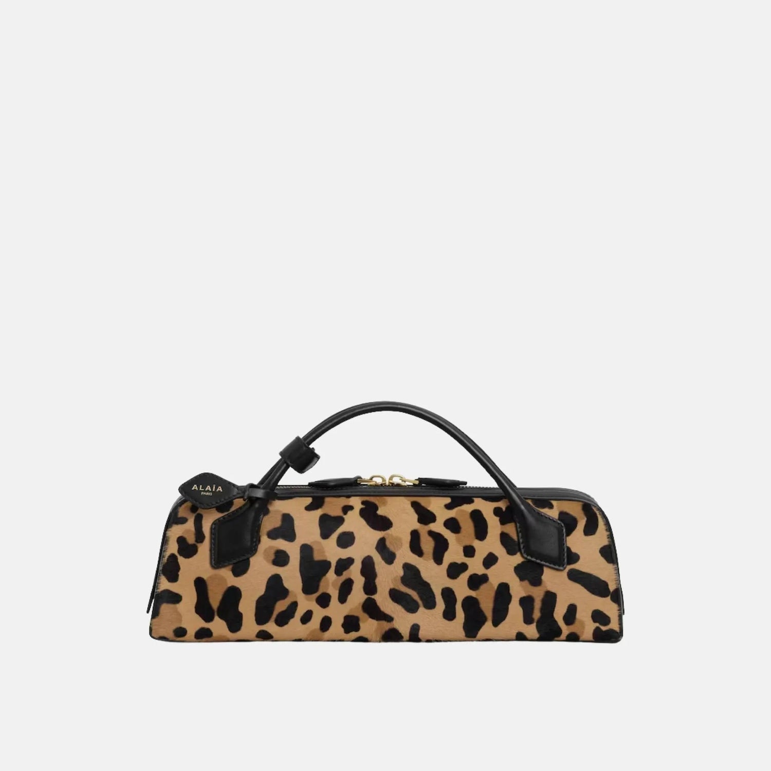Le Teckel Clutch in Leopard Pony Leather