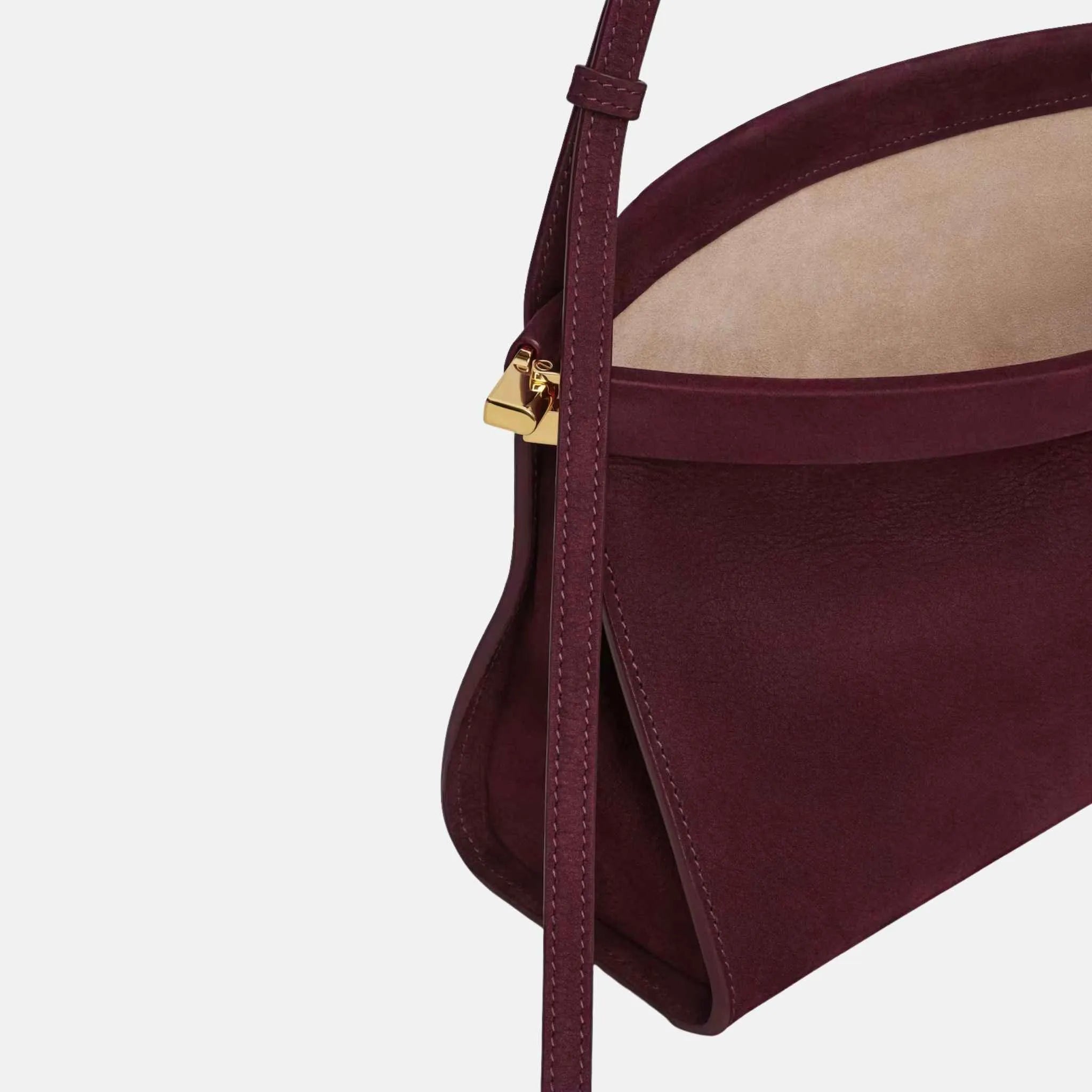 Le Click East West Medium Bag In Nubuck