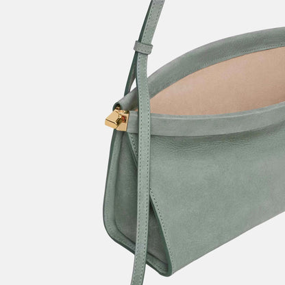 Le Click East West Medium Bag In Nubuck