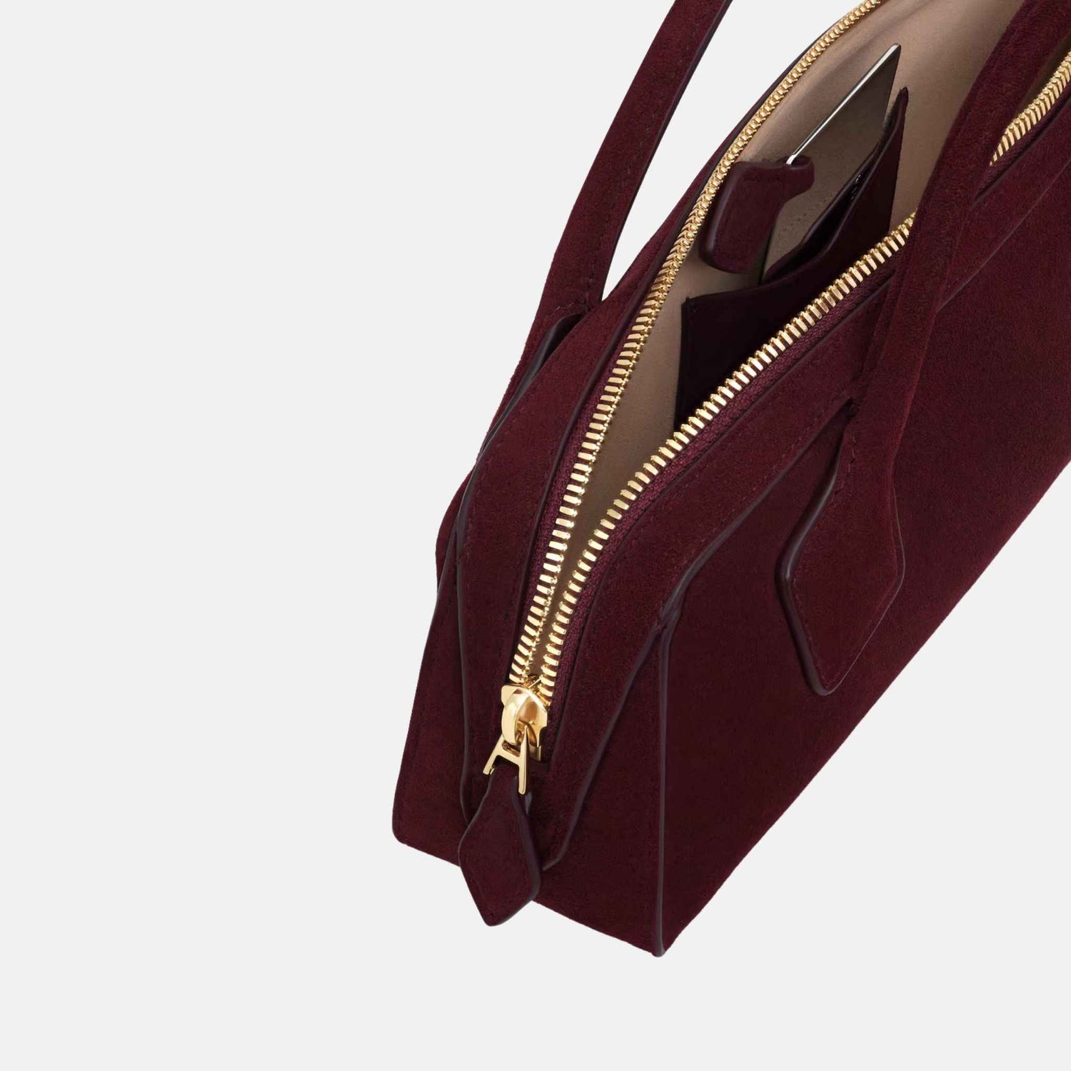 Le Teckel Clutch In Suede Goatskin