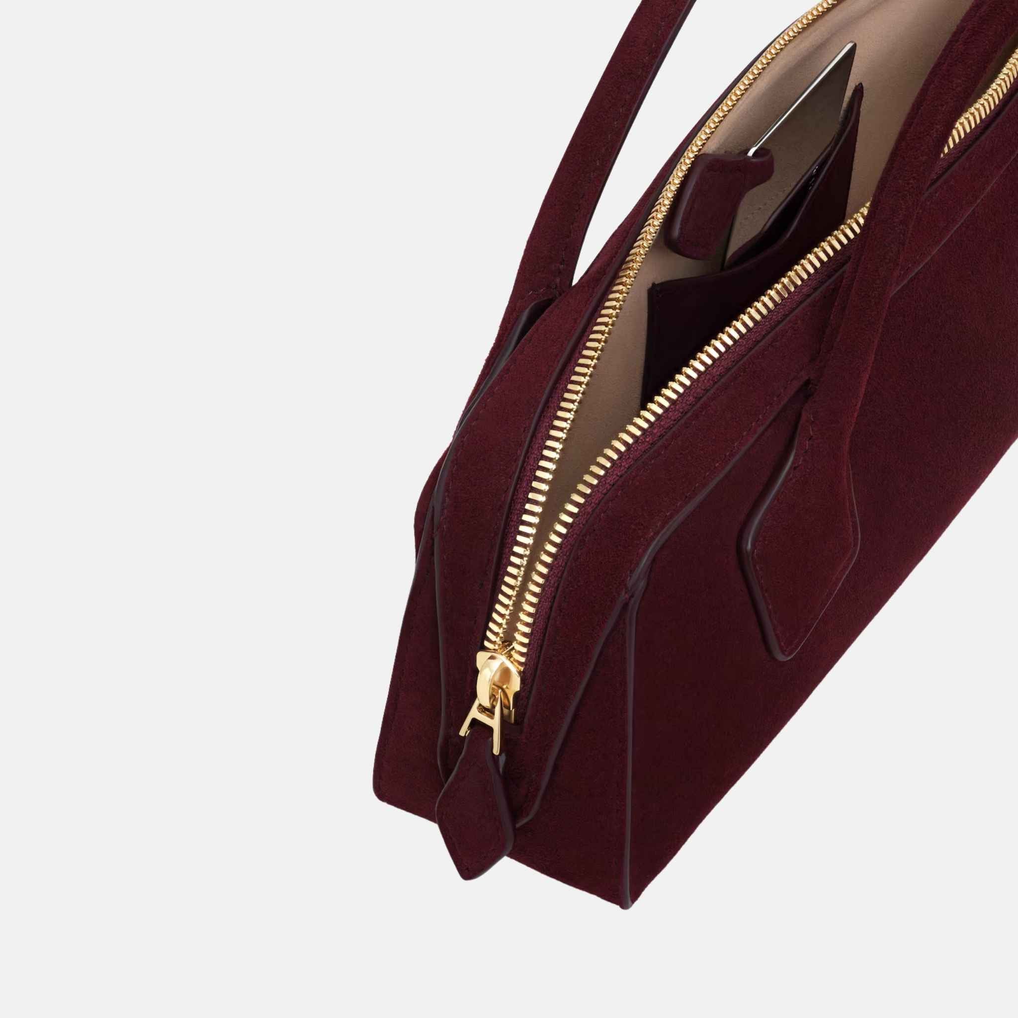 Le Teckel Clutch In Suede Goatskin