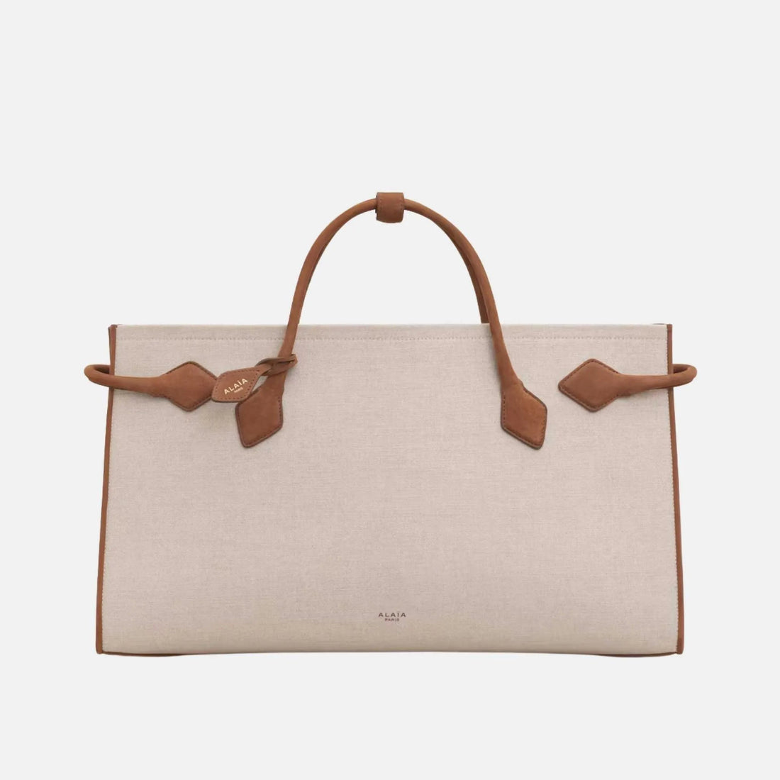 Le Teckel Cotton and Nubuck Canvas Tote Bag
