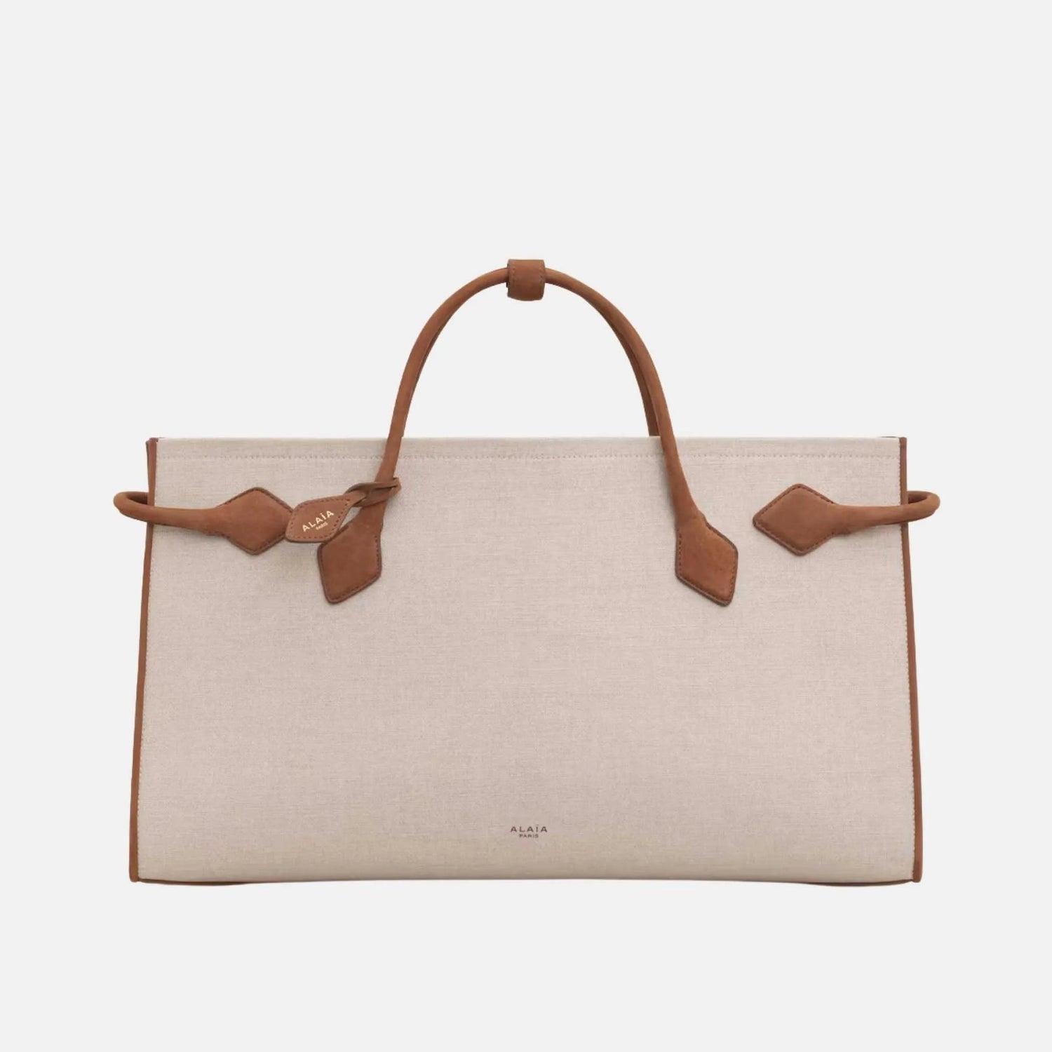 Le Teckel Cotton and Nubuck Canvas Tote Bag