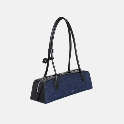 Le Teckel Medium Bag In Denim And Leather