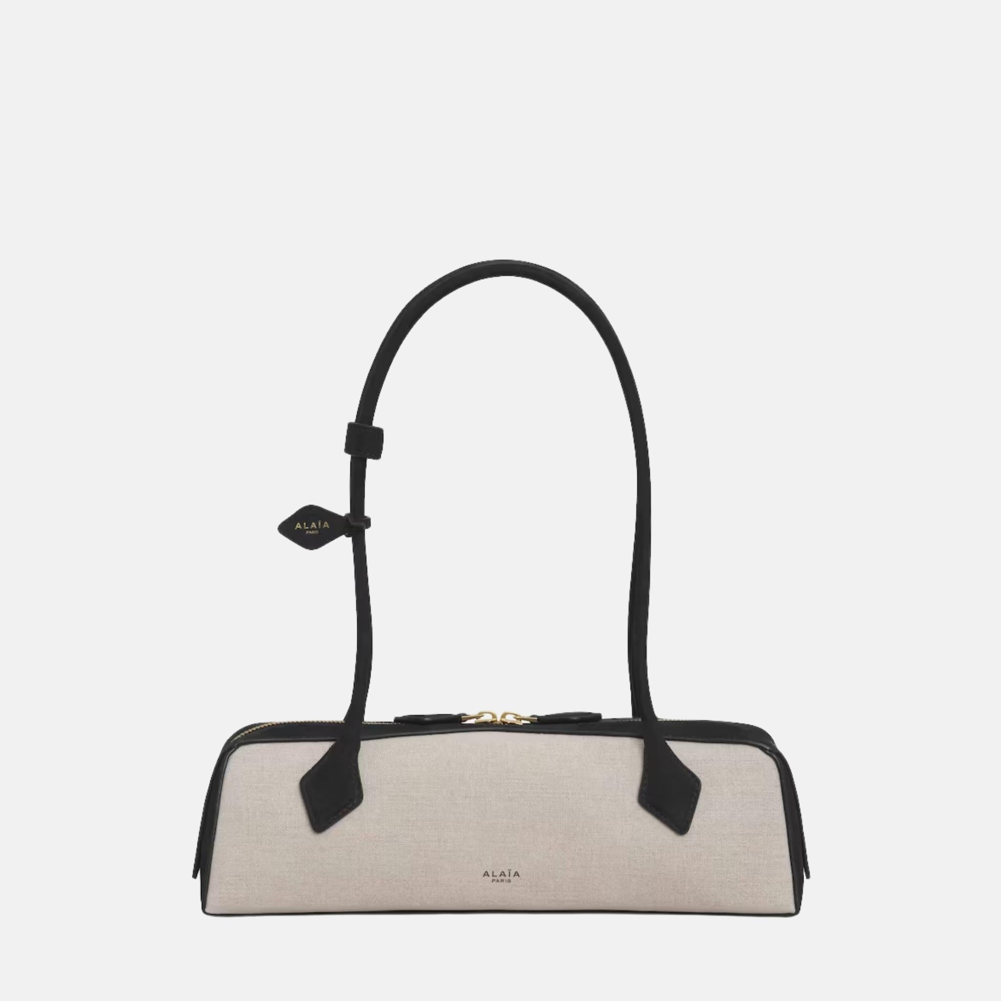 Le Teckel Medium Canvas and Nubuck Bag