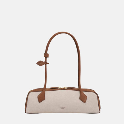 Le Teckel Medium Canvas and Nubuck Bag