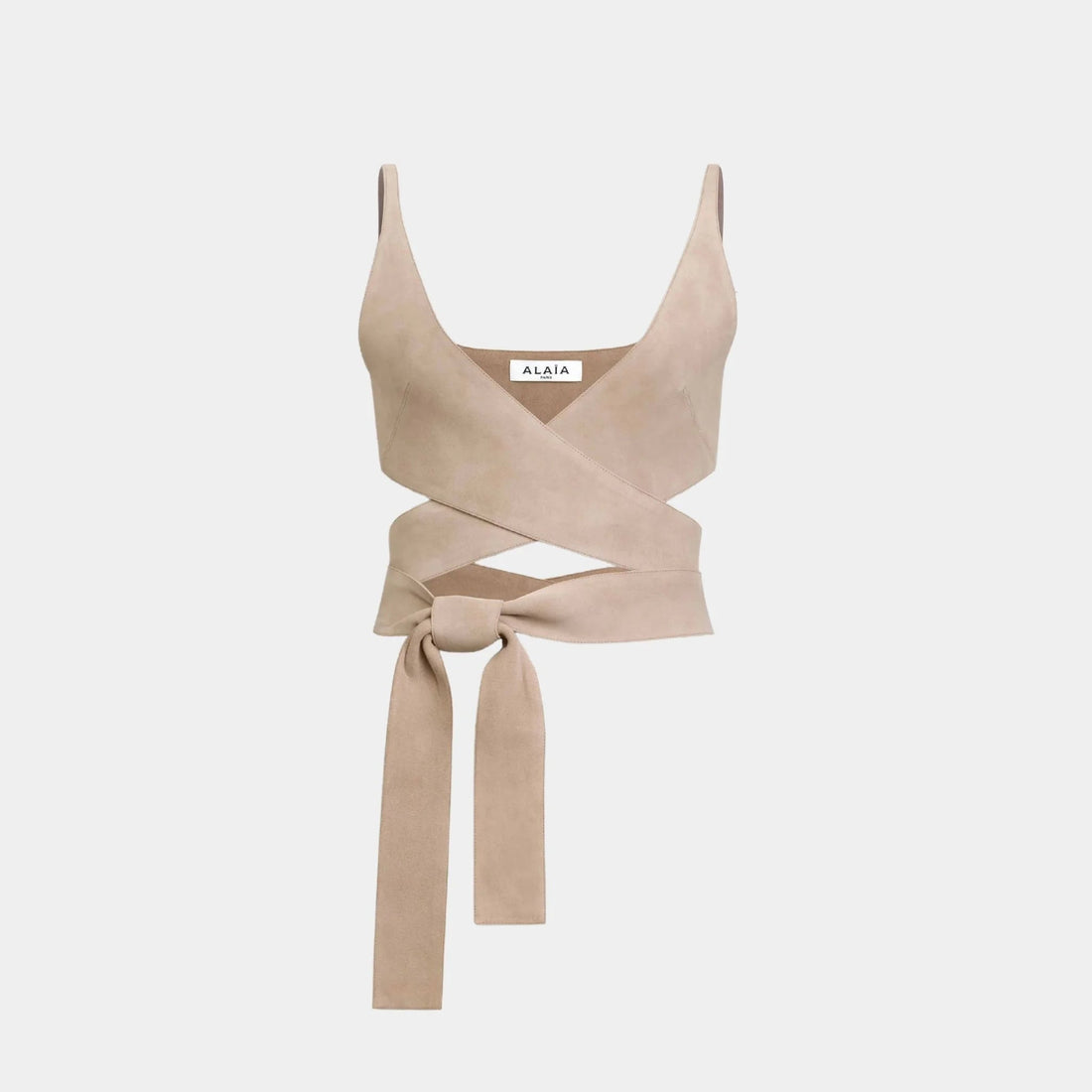 Leather Criss Cross Top