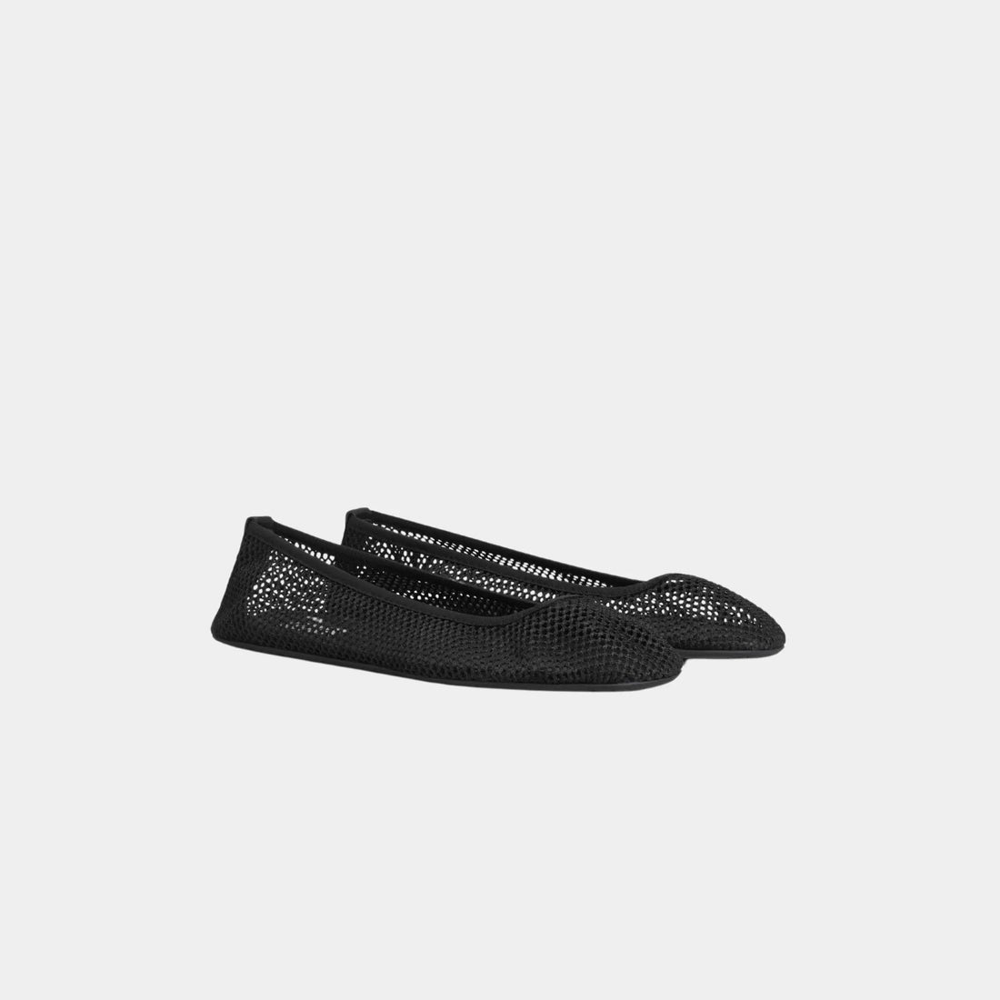 Low Vamp Ballet Flats in Fishnet