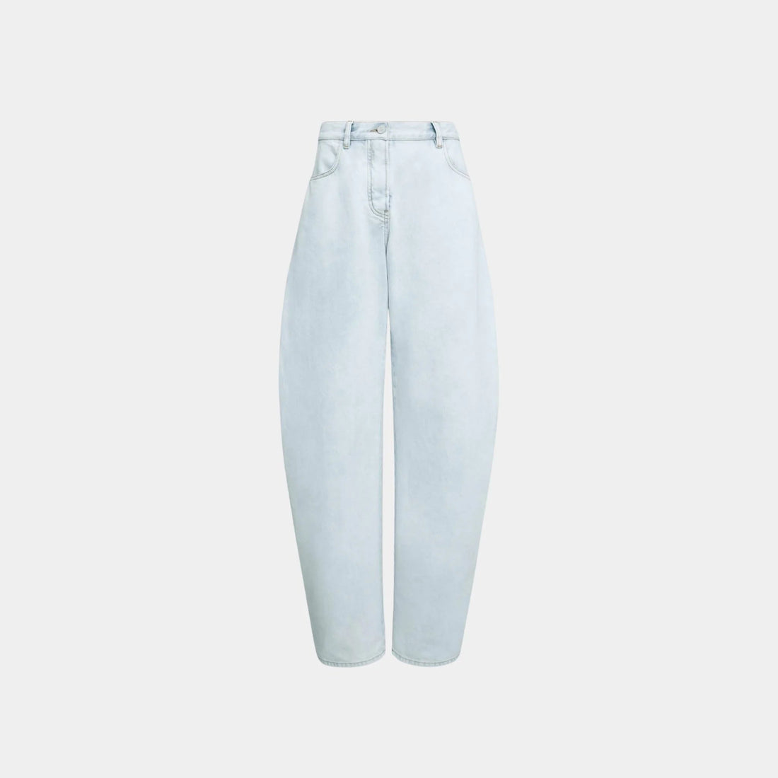 Low Waist Round Jeans in Ice Denim