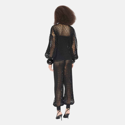 Macrame Knit Pants