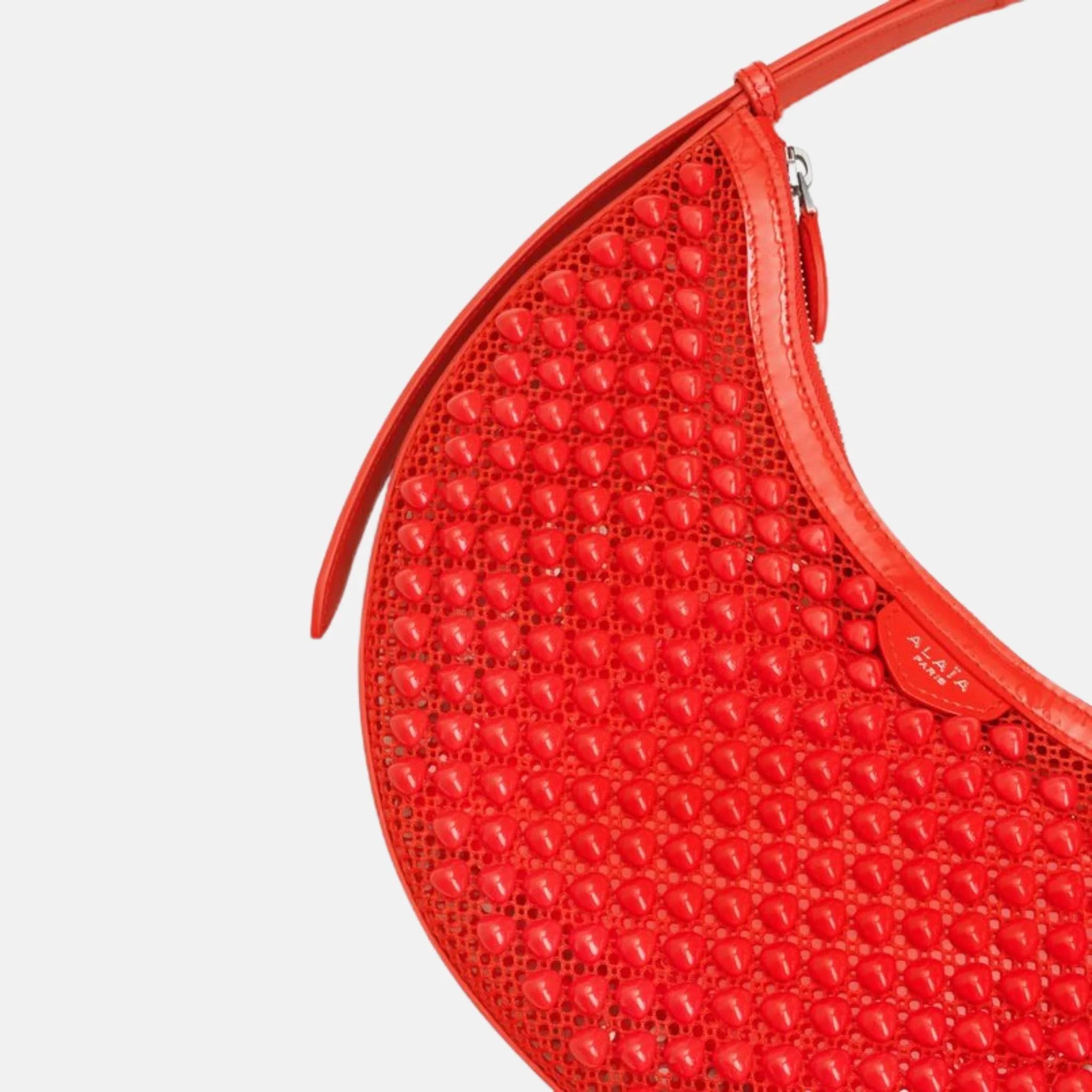 One Piece Demi Lune Bag In Fishnet Pyramids