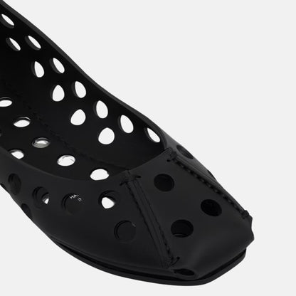 Perfo Ballet Flats In Perforated Leather