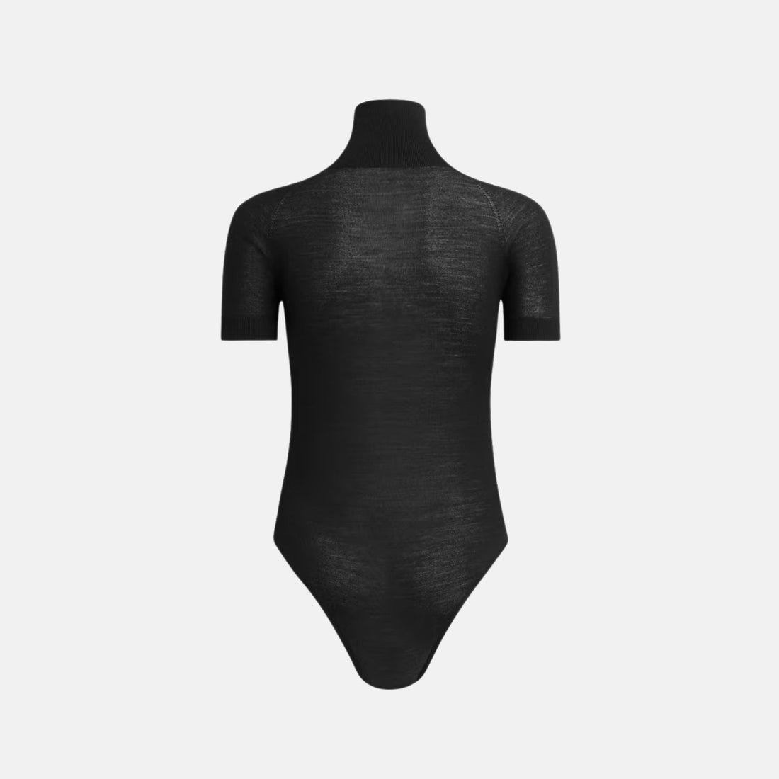 Short Sleeve Body In Sheer Wool Knit