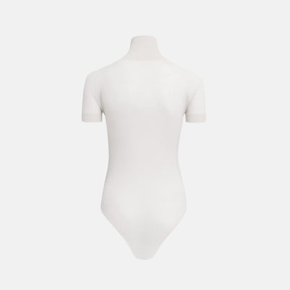 Short Sleeve Body In Sheer Wool Knit
