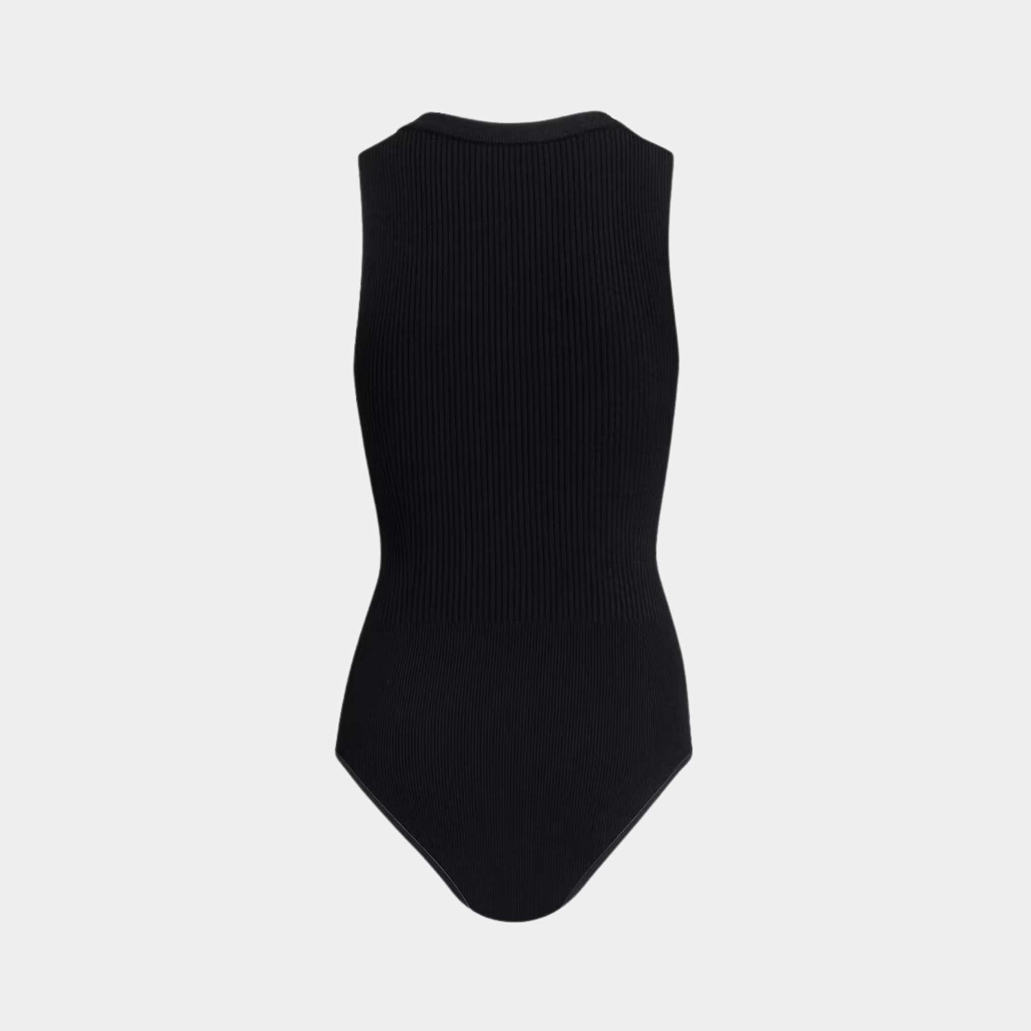 Sleeveless Ribbed Knit Bodysuit
