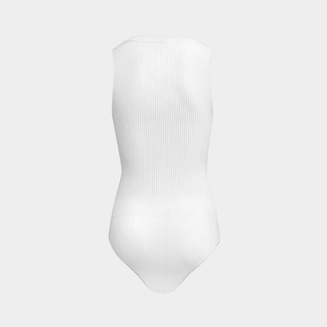 Sleeveless Ribbed Knit Bodysuit