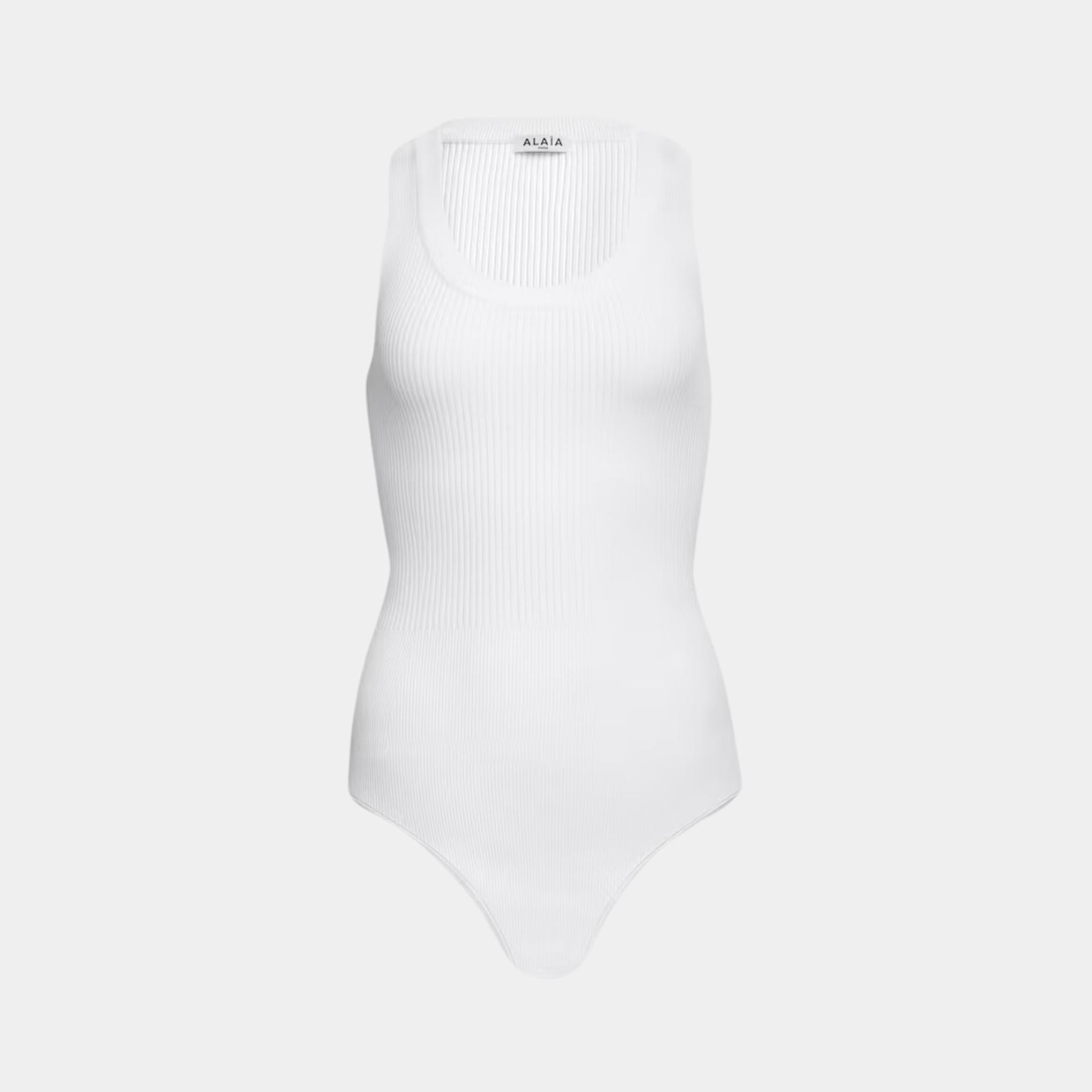 Sleeveless Ribbed Knit Bodysuit