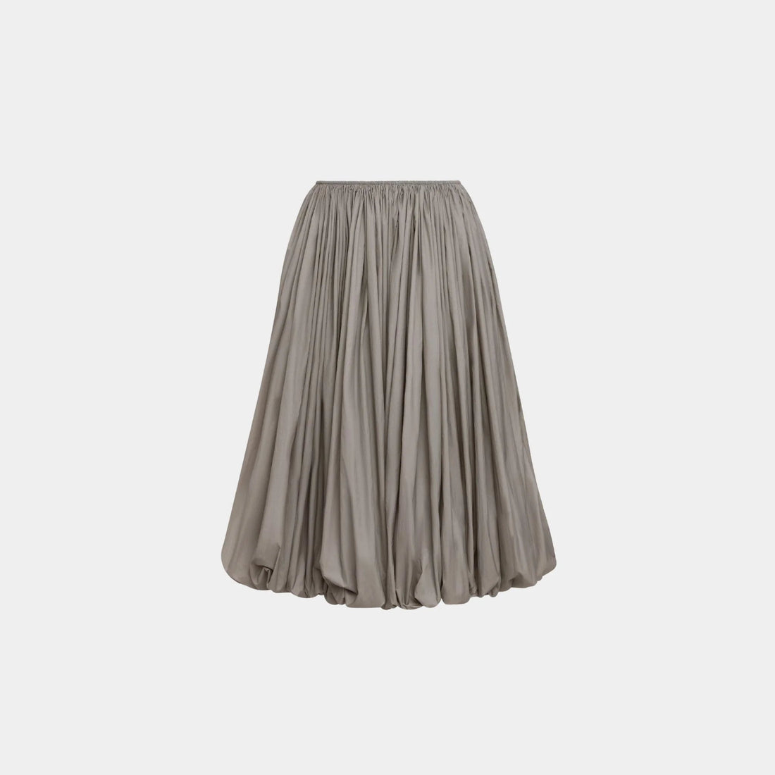Soft Nylon Maxi Bubble Skirt