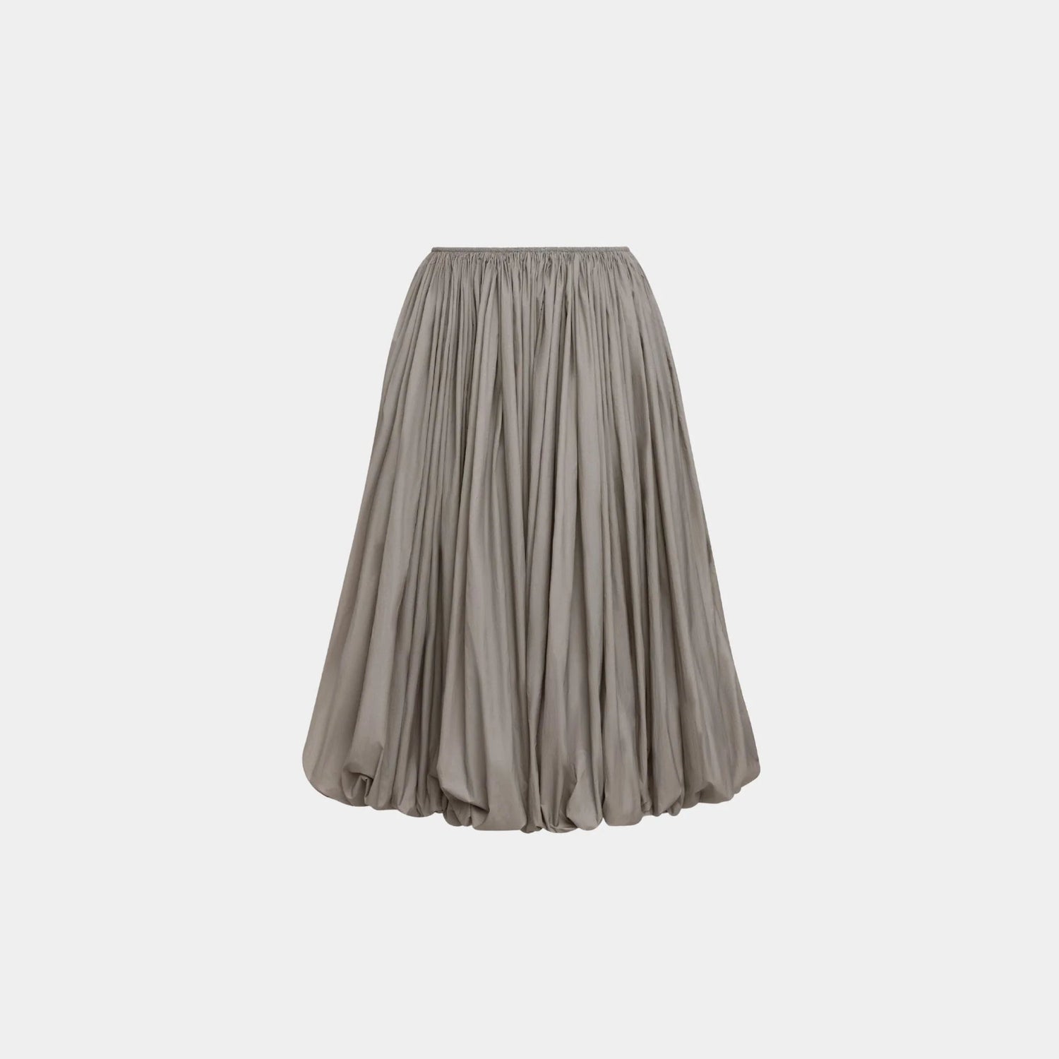 Soft Nylon Maxi Bubble Skirt