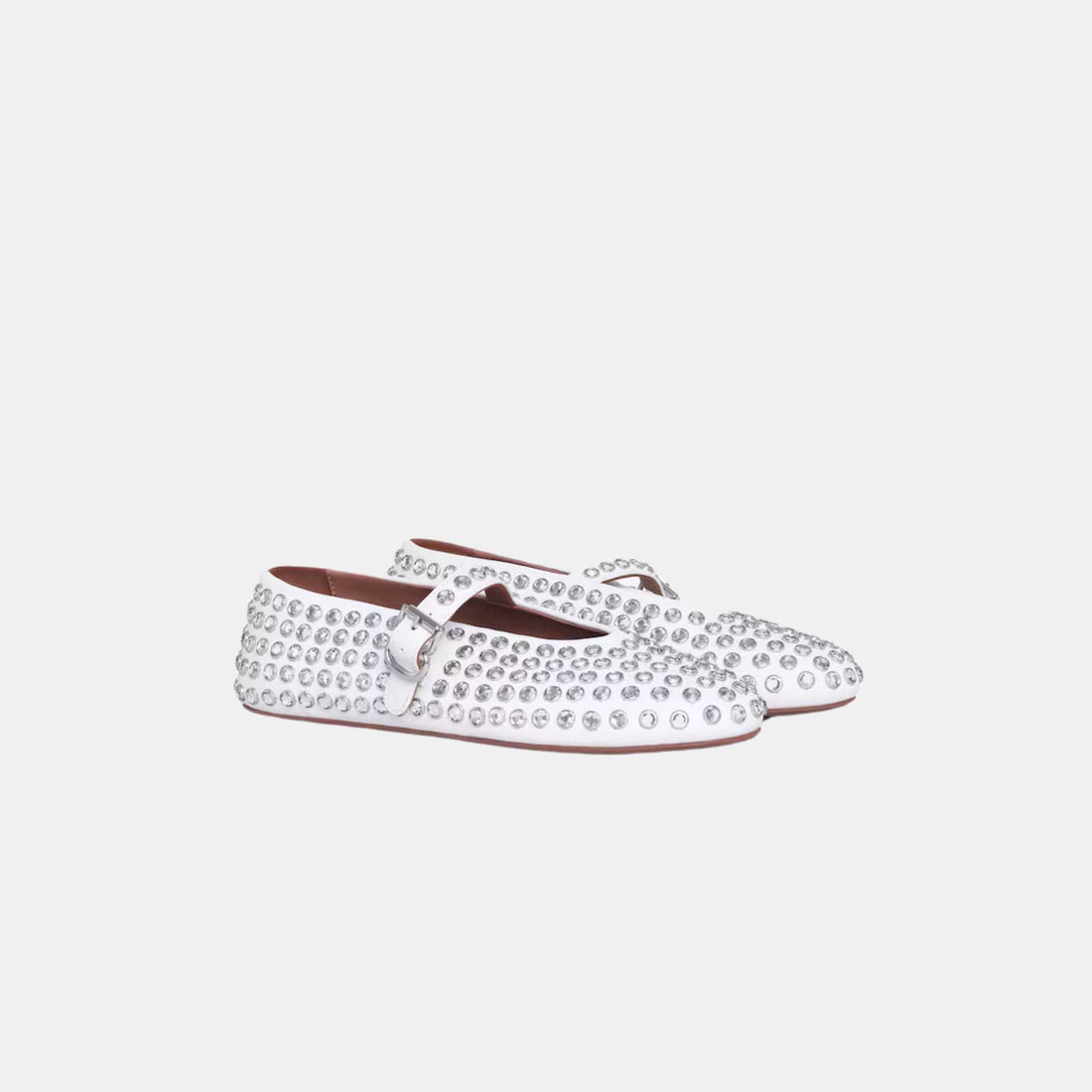 Strass Lambskin Ballet Flats