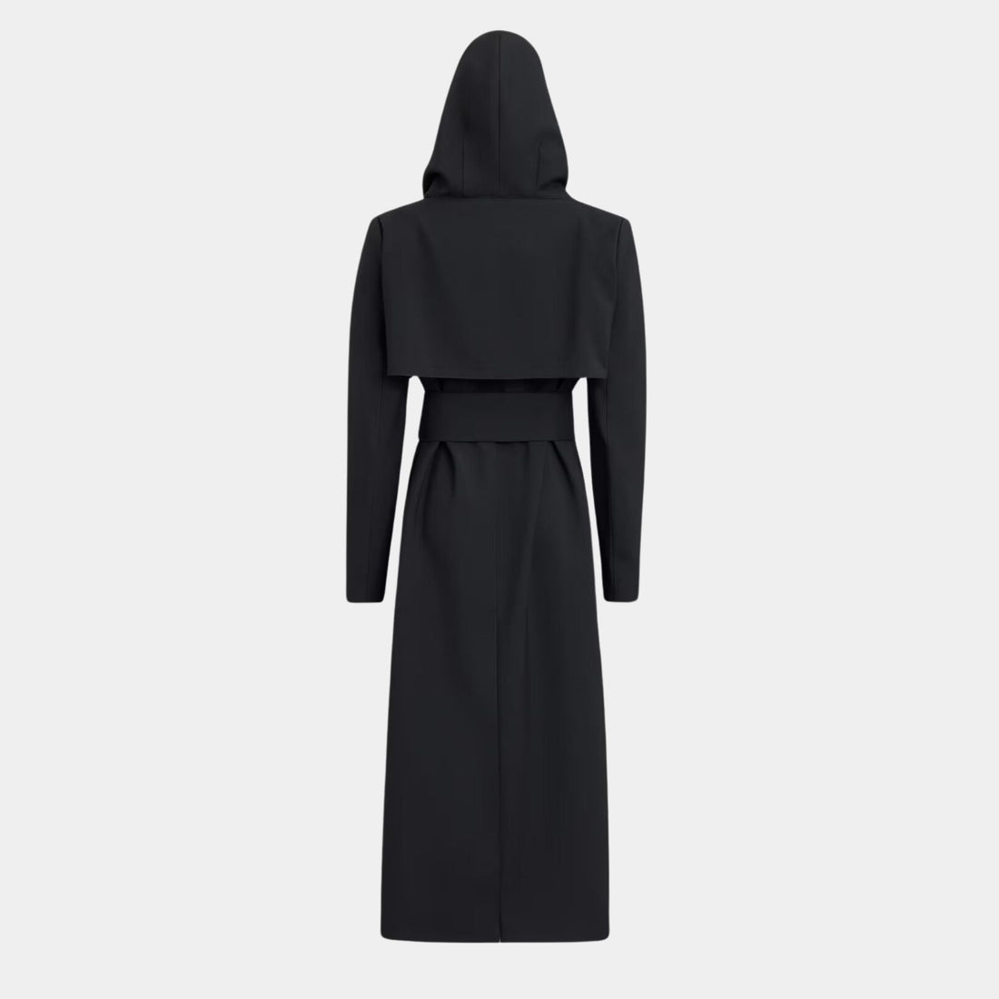 Tailored Wool Coat With Hood