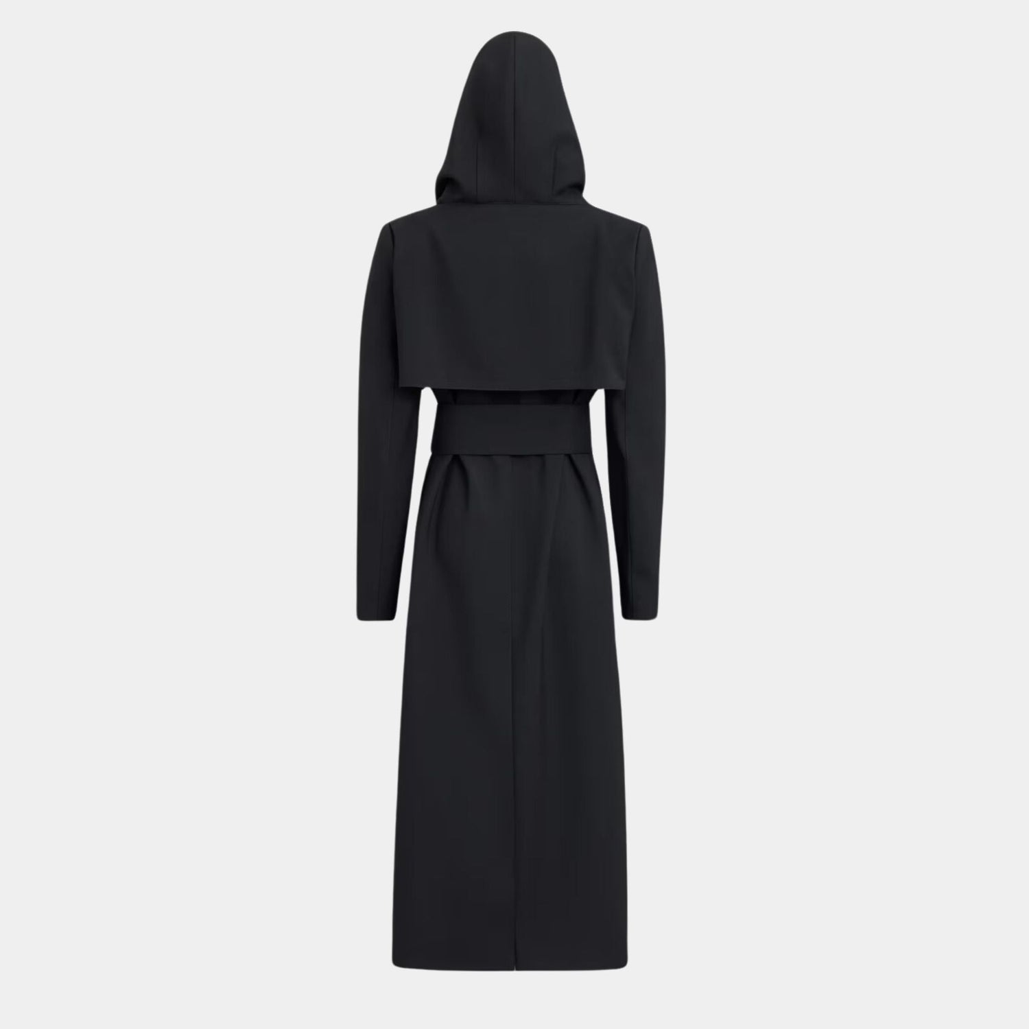 Tailored Wool Coat With Hood