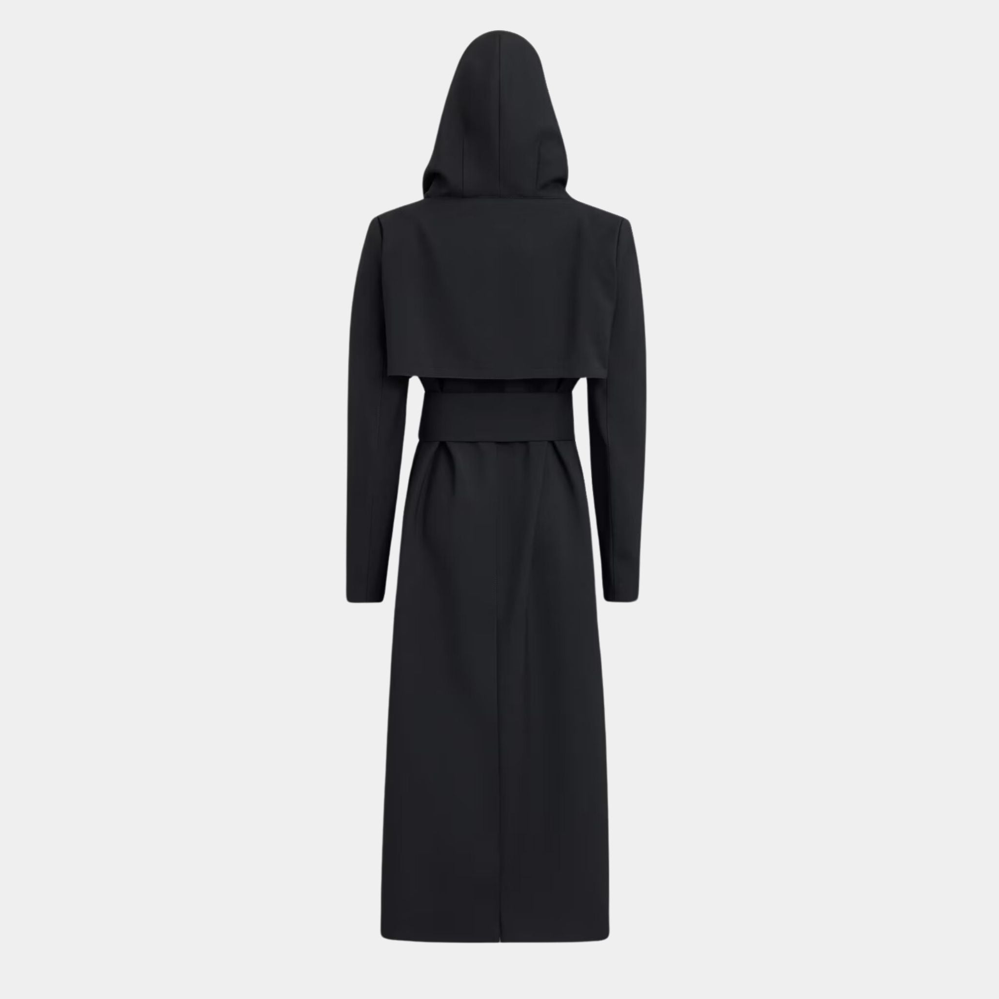 Tailored Wool Coat With Hood