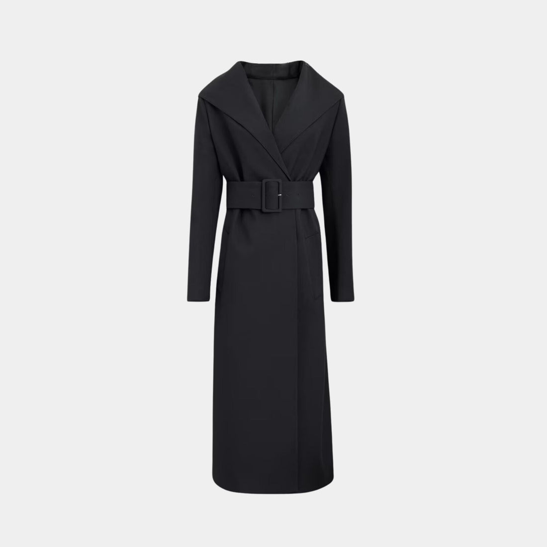 Tailored Wool Coat With Hood