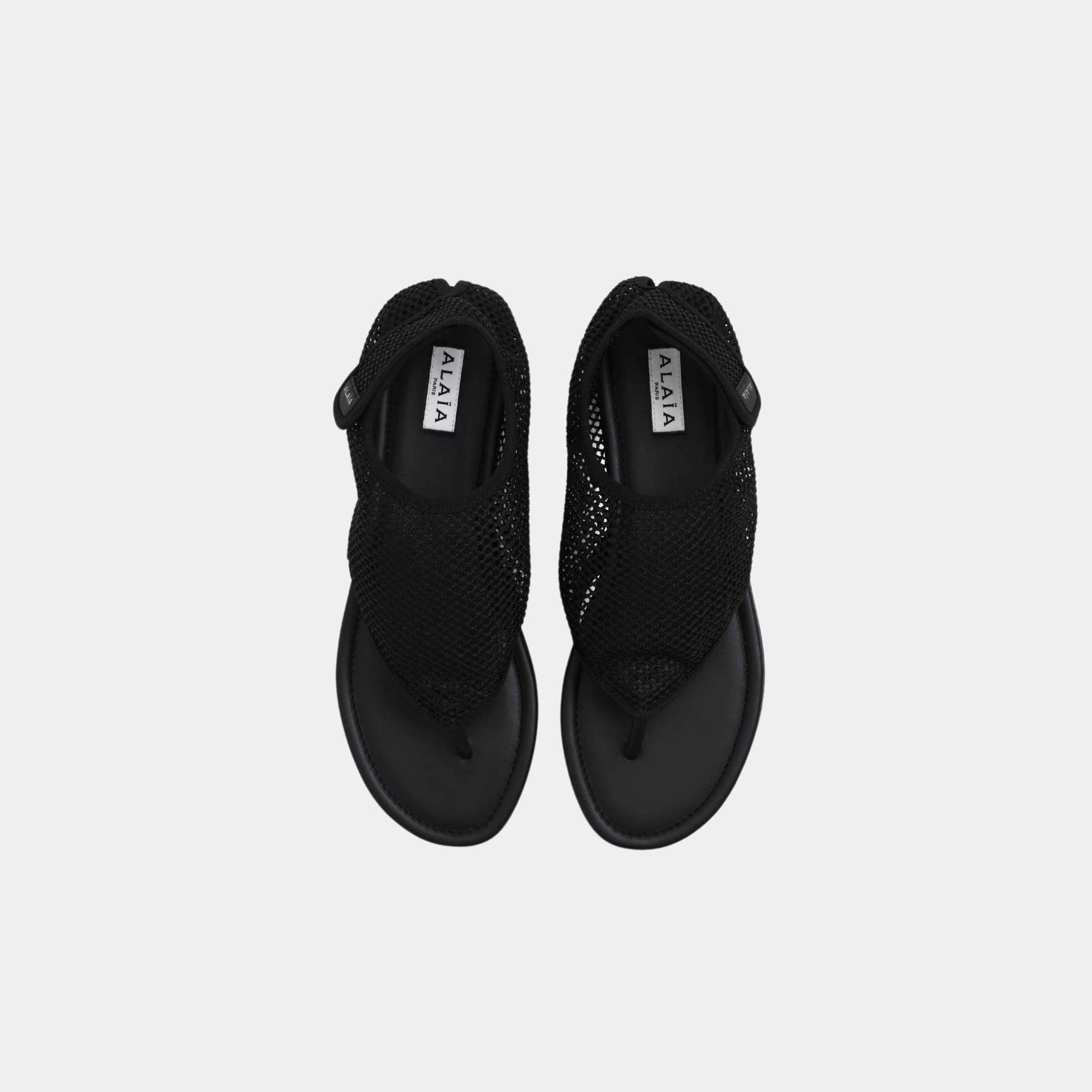 Thong Sandals In Fishnet