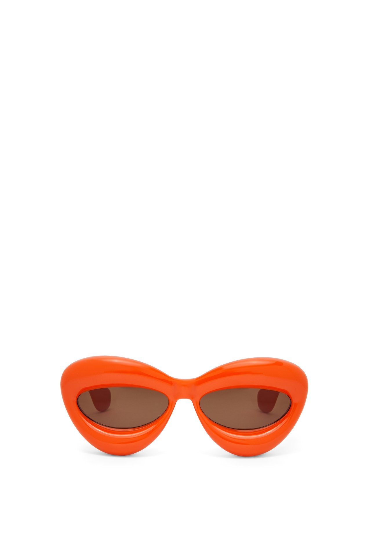 Inflated cateye sunglasses in nylon