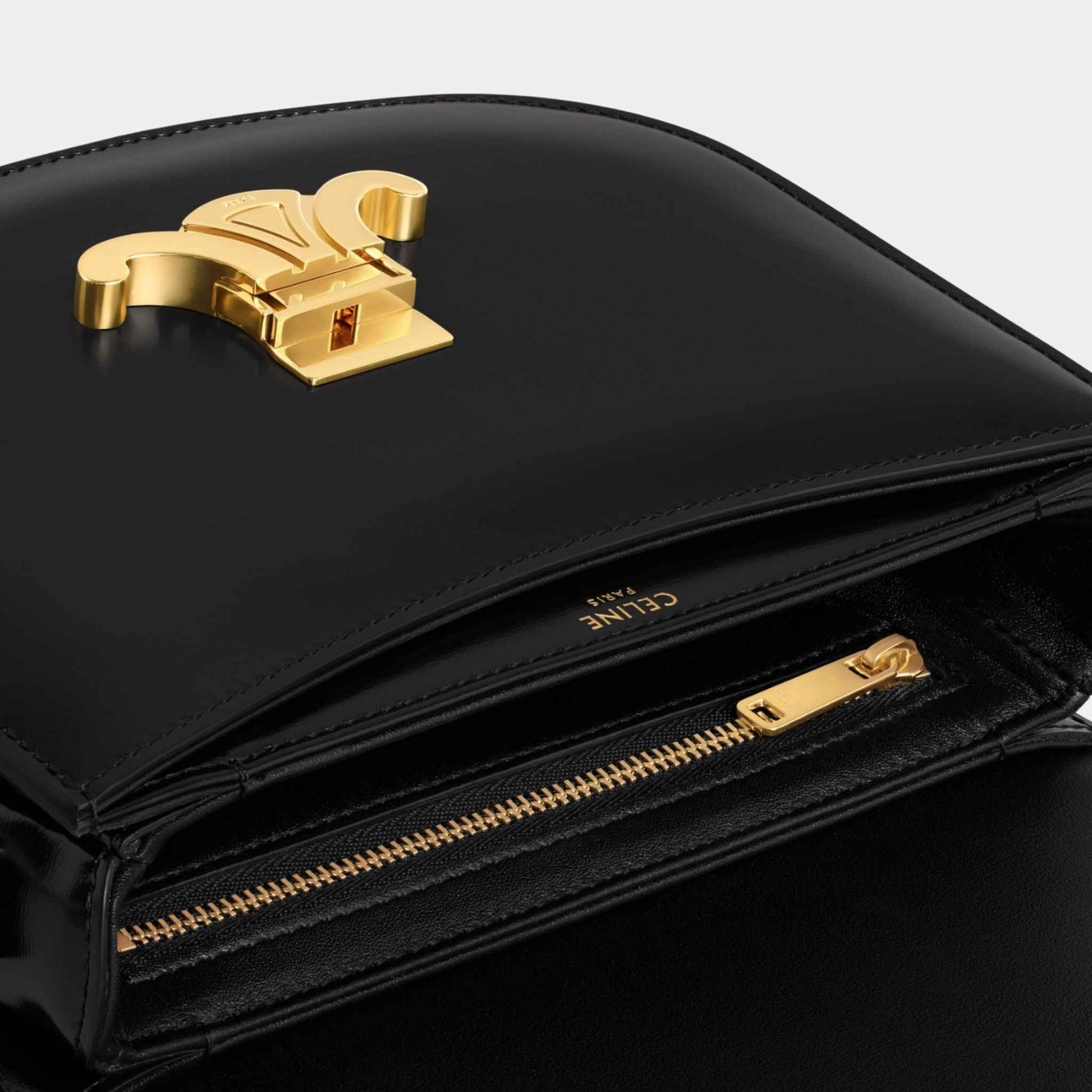 Besace Clea In Shiny Calfskin Handbag