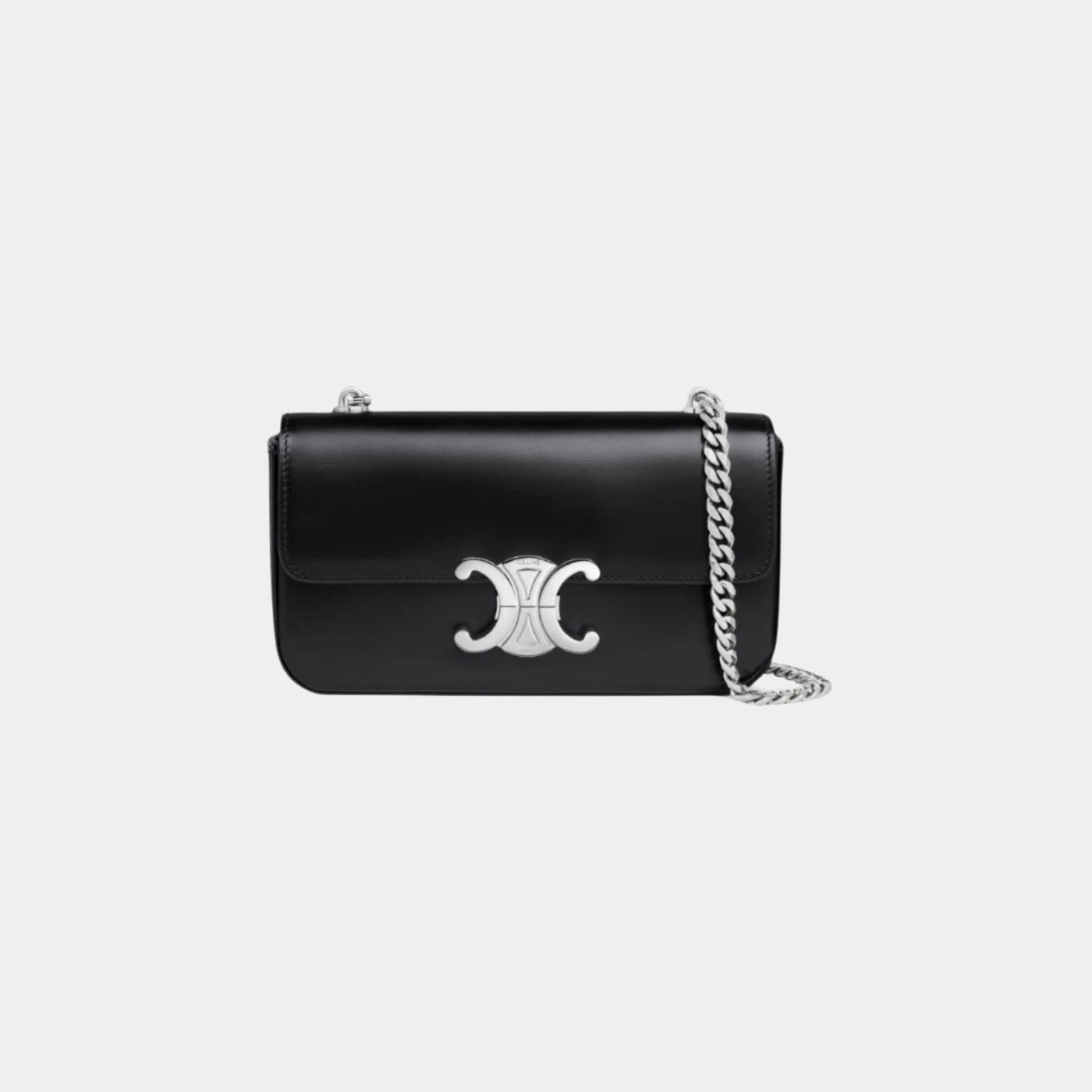 Chain Shoulder Bag Claude In Shiny Calfskin Handbag