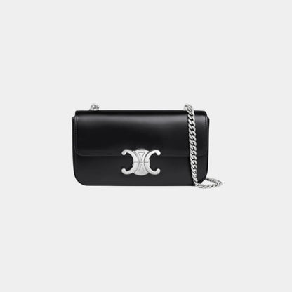 Chain Shoulder Bag Claude In Shiny Calfskin Handbag
