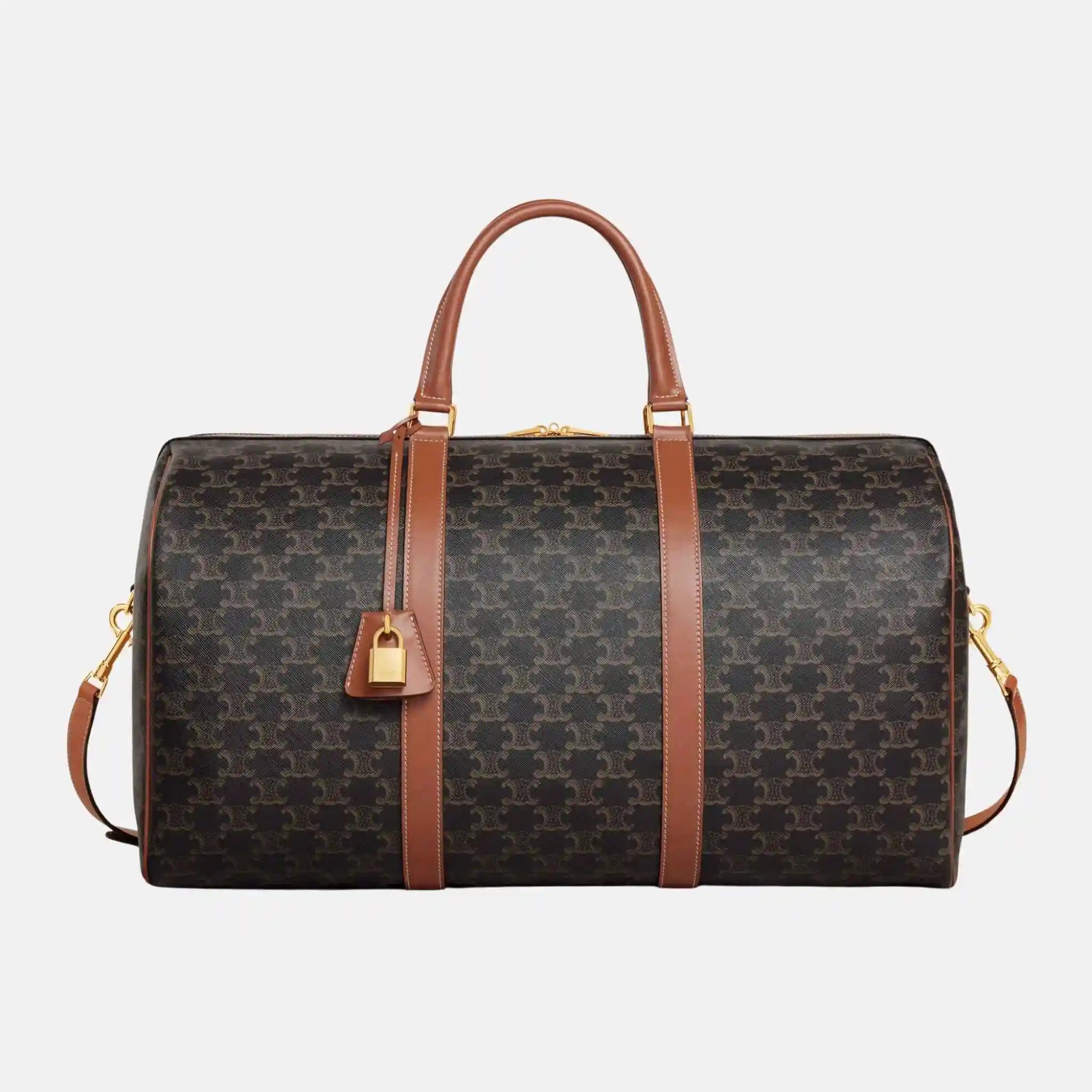 Large Travel Bag In Triomphe Canvas And Calfskin