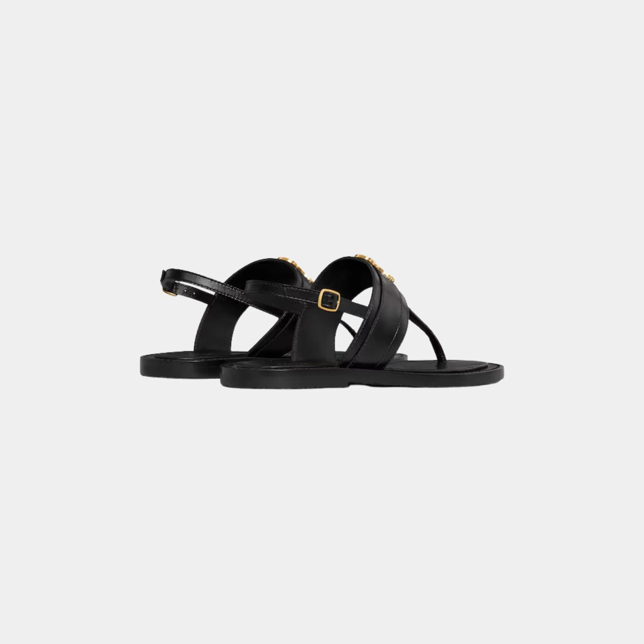 Celine Lympia Triomphe Thong in Calfskin