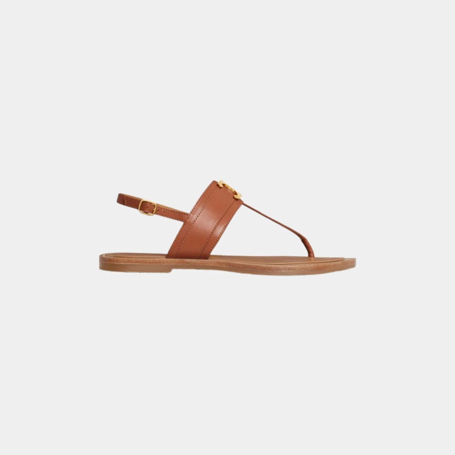 Celine Lympia Triomphe Thong in Calfskin