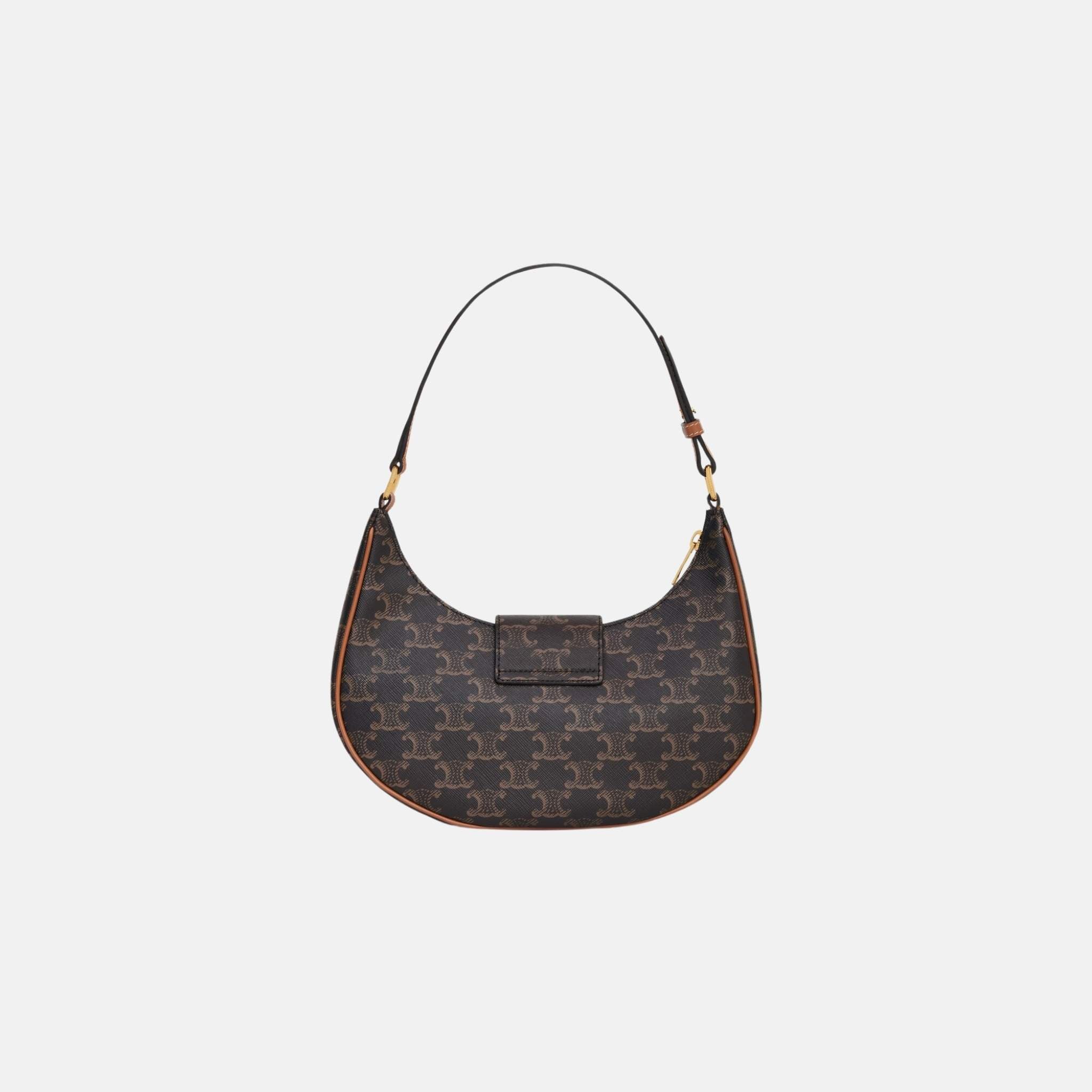 Medium Ava Triomphe Bag In Triomphe Canvas And Calfskin