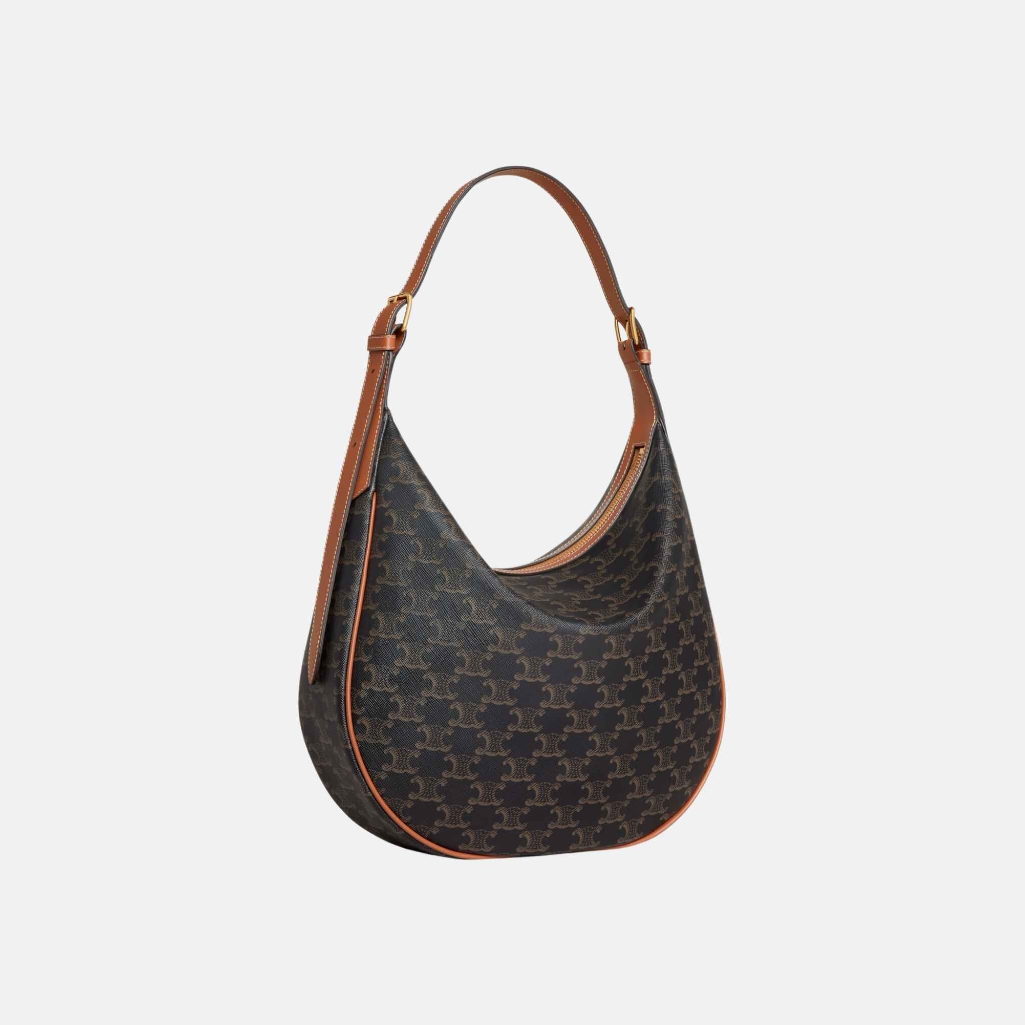 Medium Heloise Bag In Triomphe Canvas And Calfskin