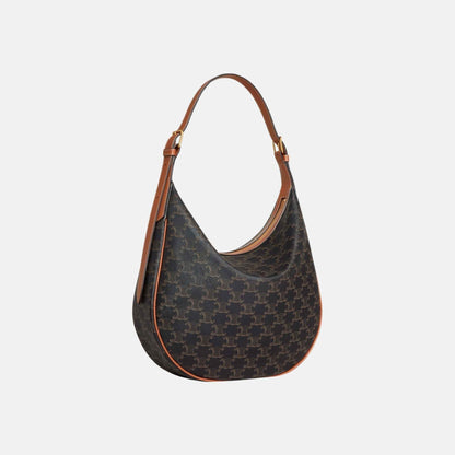 Medium Heloise Bag In Triomphe Canvas And Calfskin