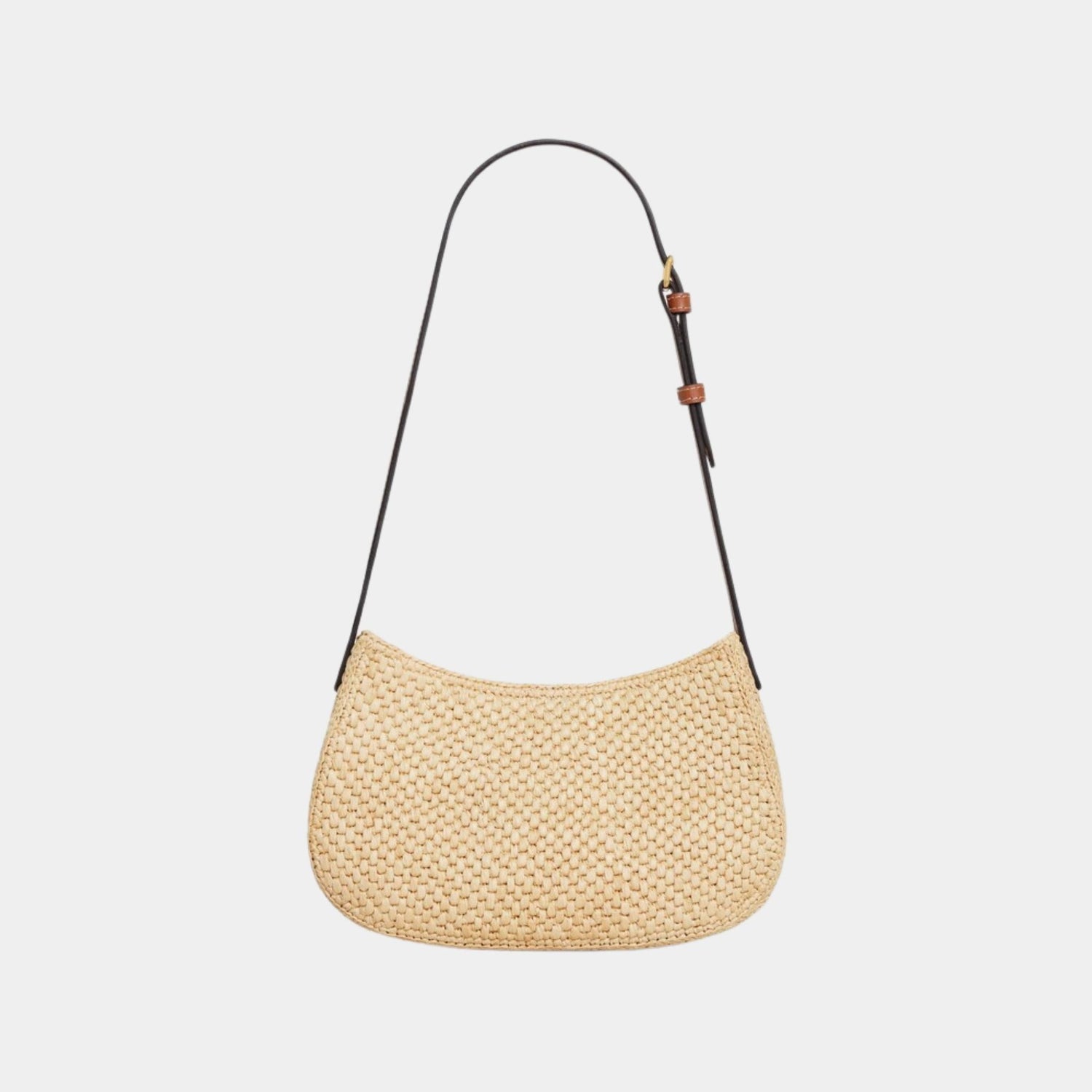 Medium Tilly Bag in Raffia and Calfskin