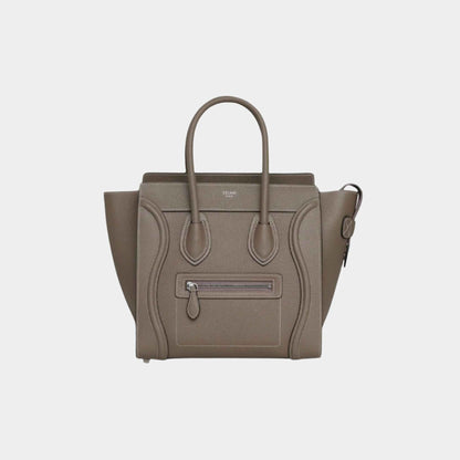 Micro Luggage Handbag In Drummed Calfskin Handbag
