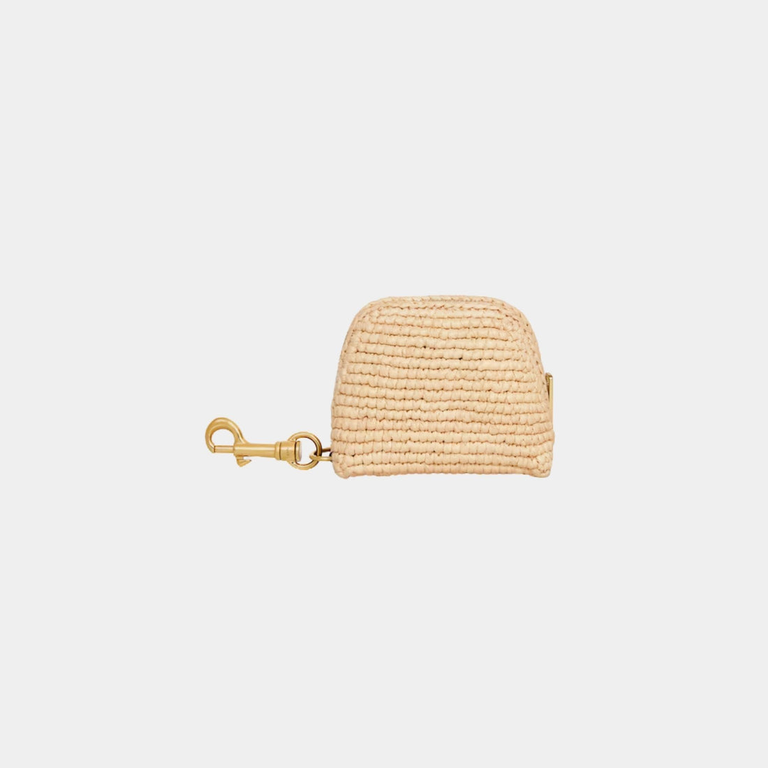 Micro Triomphe Charm in Raffia